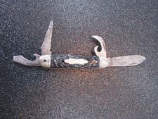 Vintage Kamp-King Camping 4-Blade Pocket Knife Made in USA
