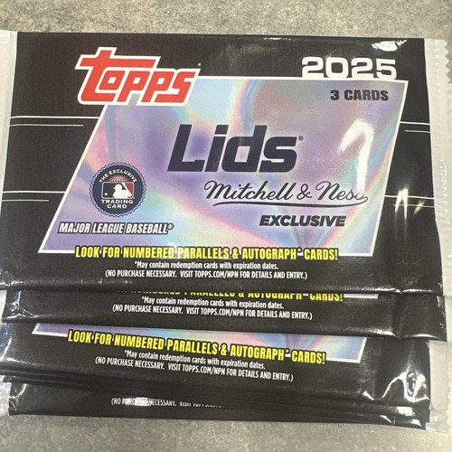 Lids Mlb Ripstop Collection 2025 Topps Chrome x Lids Mitchell & Ness Sealed MLB Baseball Packs lot ...