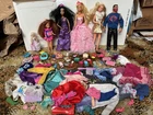 Huge Lot Approx 100 Pieces Vintage, Modern Barbie Dolls Accessories Clothes