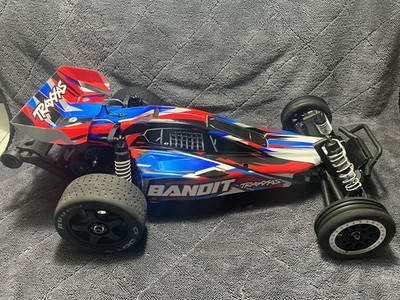 Traxxas Bandit 1/10 Electric 2WD Off Road Buggy Speed Run Red/Blue