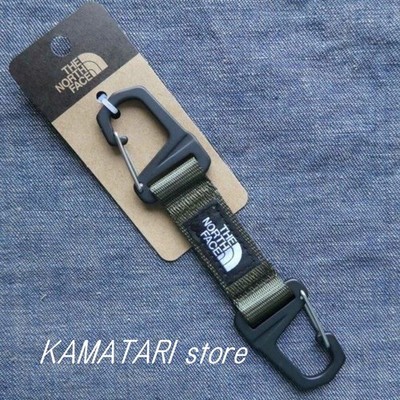 THE NORTH FACE Schlüsselanhänger Key Keeper Duo NN32009 Neu Taupe Grün