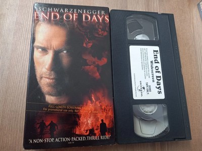 End Of Days VHS Arnold Schwarzenegger Disaster Movie Horror (1999)