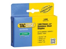 Tacwise 1217 10mm Stainless Steel Staples with 2000 Pack 0.0049 per staple