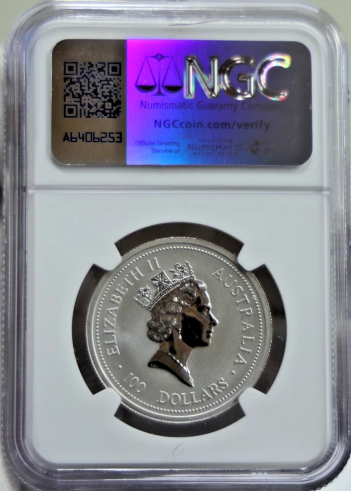 1997 Australia 1 oz Platinum Koala $100 Coin NGC MS69 - Image 2 of 2