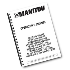 MANITOU ML 635 MT 940 1235 1240 1335 1340 1435 1440 1740- OPERATOR MANUAL