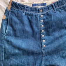 Kapital Size 1 Sarouel Military Clown Pierrot Pants Denim Blue From Japan