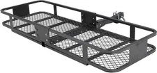 650 lbs Hitch Cargo Carrier Mounted Basket Foldable Luggage Rack w/ 2" Receiver