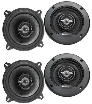 (4) MB Quart PK1-113 220 Watts 5.25'' 2-Way Coaxial Car Audio Speakers