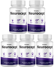 Neurocept- Advanced Formula Overall Brain Health Support Supplement- 5 Bottles