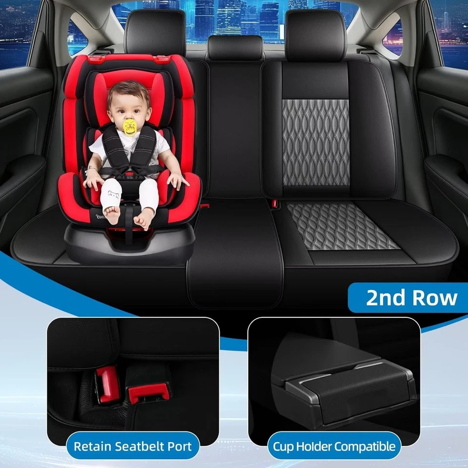 Fundas de asiento impermeables para Ford Mustang Mach-E 2021-2025 (5 asientos) Foto 4 de 4