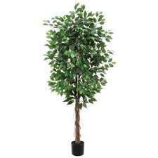 Künstlicher Ficusbaum groß 183 cm Kunstpflanze, Künstliche Pflanzen im Topf