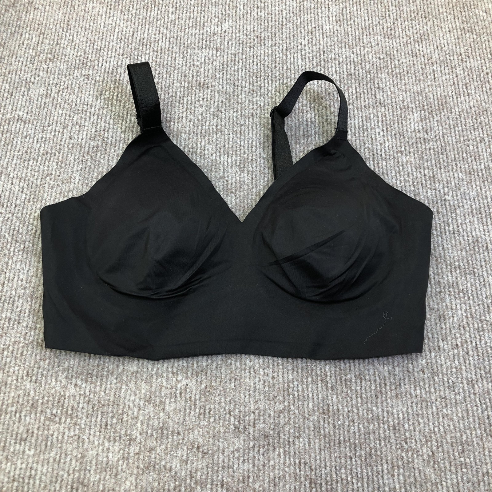 EBY Bra Bralette Womens SDD Black Seamless Wireless Molded Adjustable Stretch