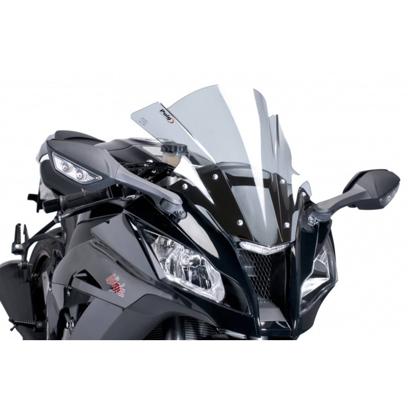 New Model◎All-round＋P◎10inch◎3664 PUIG SCREEN Z-RACING FOR KAWASAKI ZX-10R 11-15 CLEAR | eBay