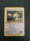 LP Pokemon Card - Giovanni's Meowth Gym Challenge 43/132 Uncommon 1st Edition
