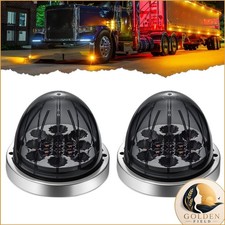 2PCS Watermelon Lights 17 LED Dual Function Amber Turn Signal Marker Lights