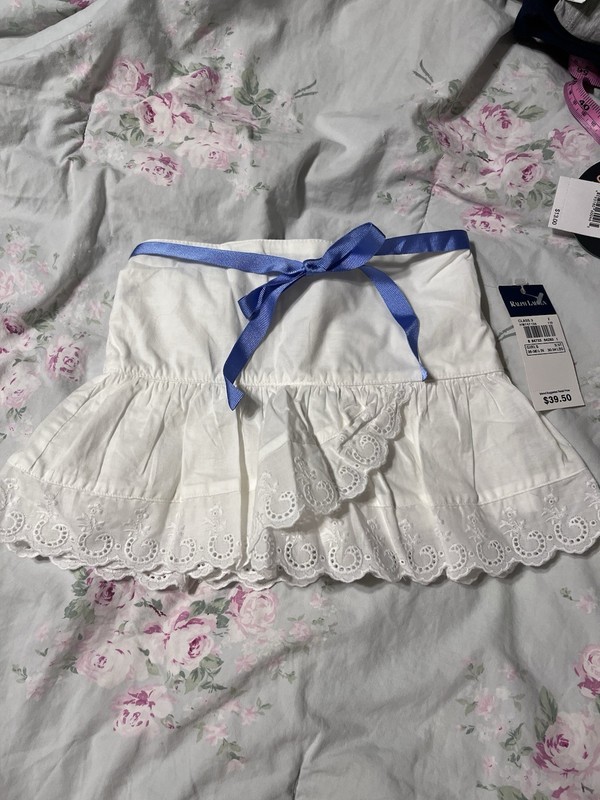 Ralph Lauren White Eyelet Skorts 3T NWT