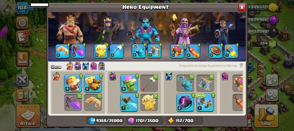 Town Hall 16 / Heroes 27-30-41-17-11 / 5 Builders / Good Equipment / Cheap - Image 3 of 4