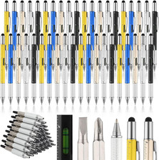 40 Pcs Multi Tool Pen Gifts for Christmas 6 in 1 Screwdriver Pen Bulk for Men Da