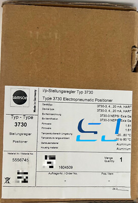 Brand New SAMSON 3730-3 Valve Positioner 3730-3
