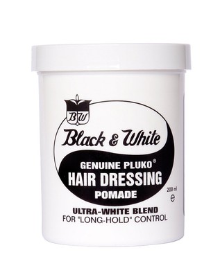 Black White Genuine Pluko Hair Wax Pomade 200ml 75610948103 Ebay