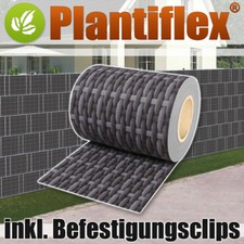 Sichtschutz Rolle PVC Zaunfolie für Doppelstabmatten Zaun Streifen Poly Rattan