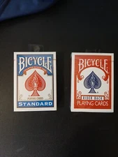 Rider Back Playing Cards: Standard Index, Premium Quality, Red & Blue, 2-Pack