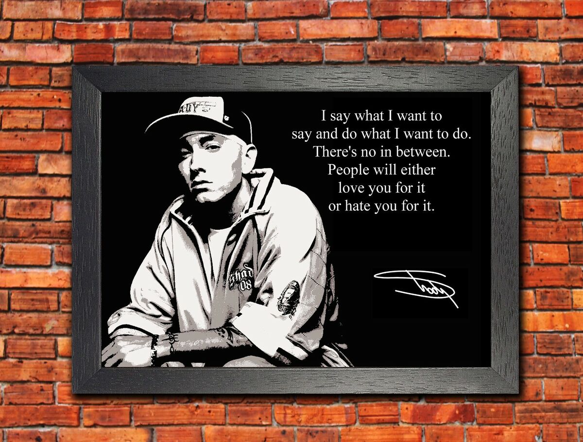 Eminem Quote Poster 