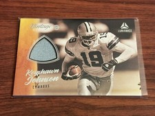 2022 Keyshawn Johnson Panini Luminance Vintage Material Patch #VM-KJO