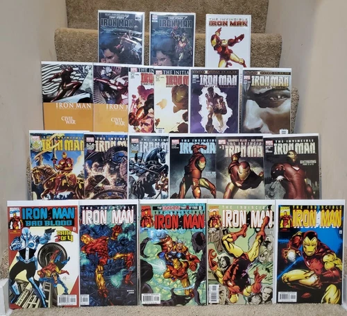 Iron Man lot of 20 books! Marvel comics; Extremis, SHIELD, Civil War era