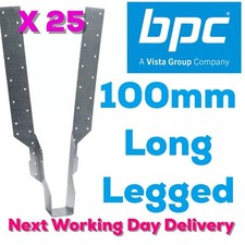 25 x Jiffy Joist Hangers 100mm LONG LEG