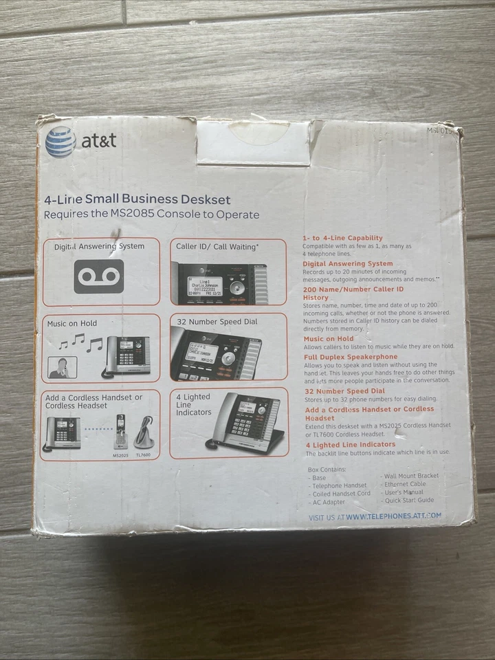 AT&T 4 Line Small Business Desk Set MS2015 - Image 3 of 4
