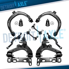 10pc Complete Front Control Arms Suspension Kit for Chevy Trailblazer GMC Envoy