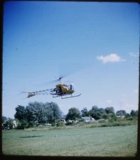Vintage Helicopter -  1950s Stereo Realist Slide Kodachrome