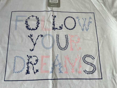 Ladies New Look Pyjama Top Short Sleeve Lounge Wear Top White Medium Brand New - Picture 2 of 9