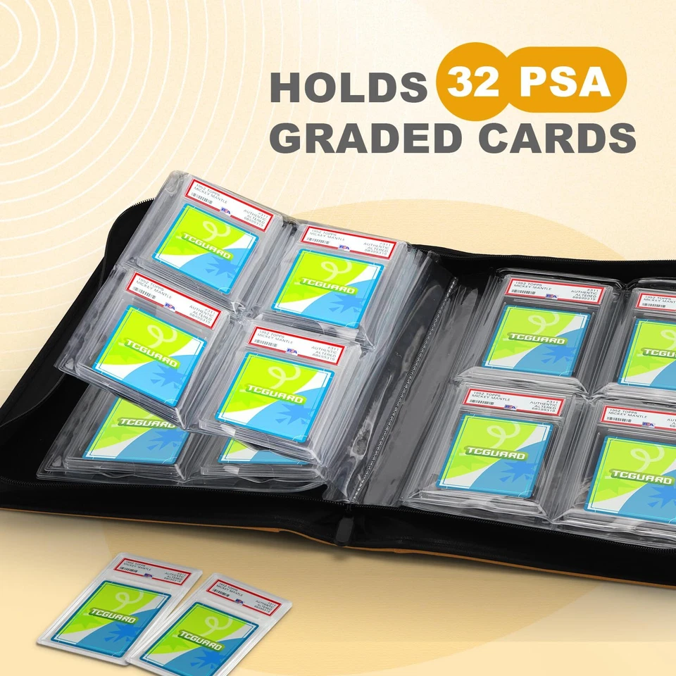 Graded Card Slab Sleeves Binder für PSA Size and Ähnlich Karten mit Hüllen Bi... - Bild 2 von 4