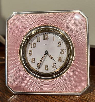 Antique Tiffany & Co Sterling Silver Guilloche Enamel Travel Desk