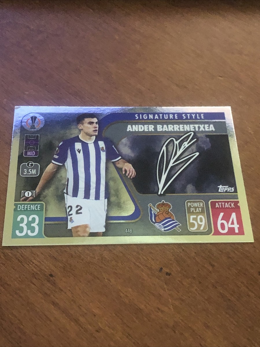 Ander Barrenetxea Topps Match Attax Signature Style Card | eBay
