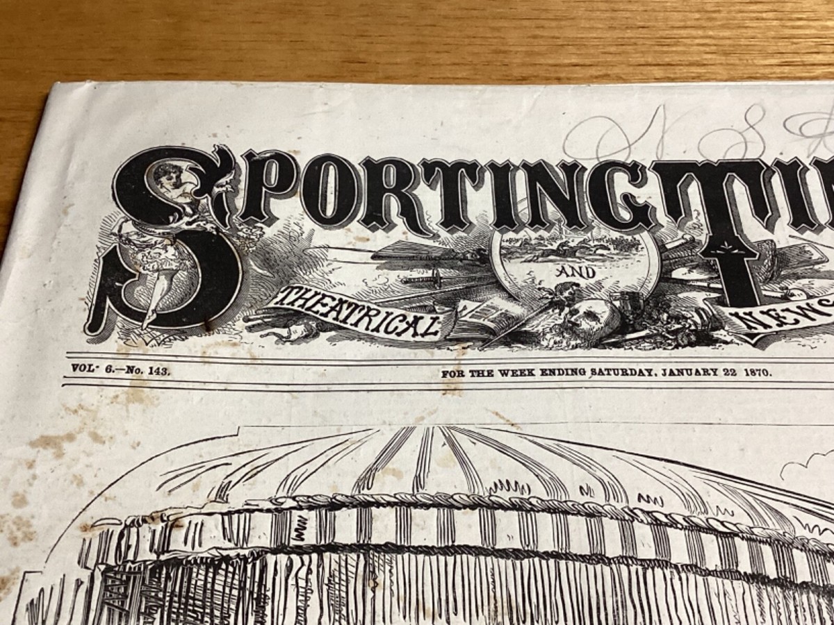 January 22, 1870 Issue Of The Sporting Times & Theatrical News | eBay