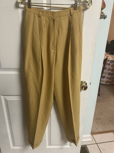 Lot Of 2 Jones New York Wool Silk Pants Yellow Beige - Picture 6 of 24