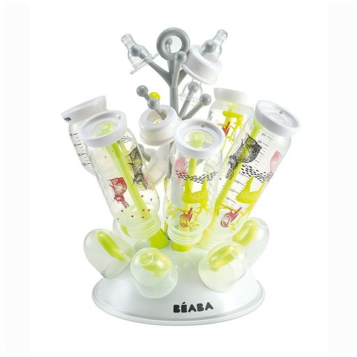 BEABA Baby Toddler Bottle Drying Rack Drainer Stand Storage Holder