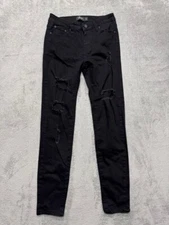 Labijou Distressed Jeans Skinny Womens Small Black