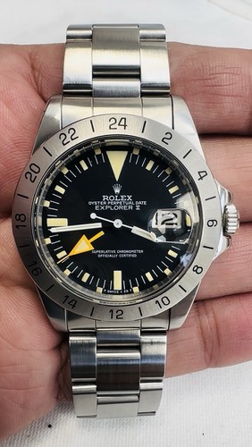 Vintage Rolex Explorer II Ref 1655 “Steve McQueen” Watch Circa 1981