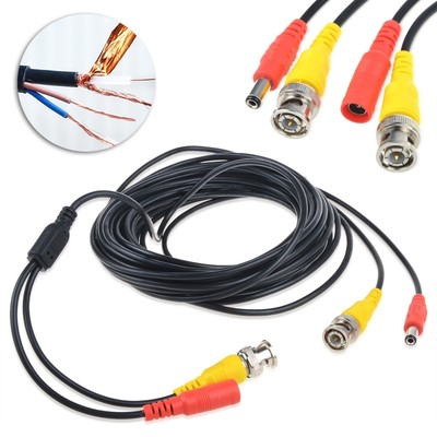 2x BNC Connecter for Night Owl Security Camera PKPOWER 25ft Video Power Cord