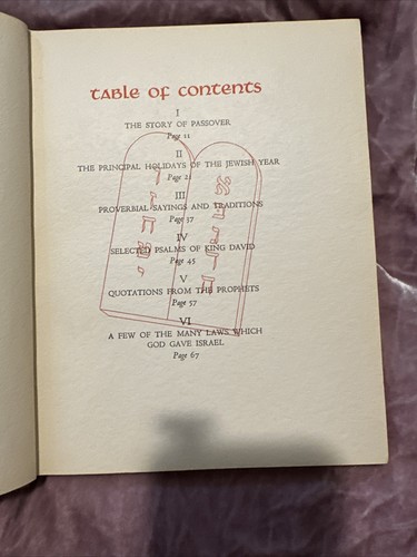1937 EIN BUCH FÜR PASSAH UND ANDERE FERIEN ANGEPASST FÜR JUGENDLICHE Hardcover - Bild 7 von 8