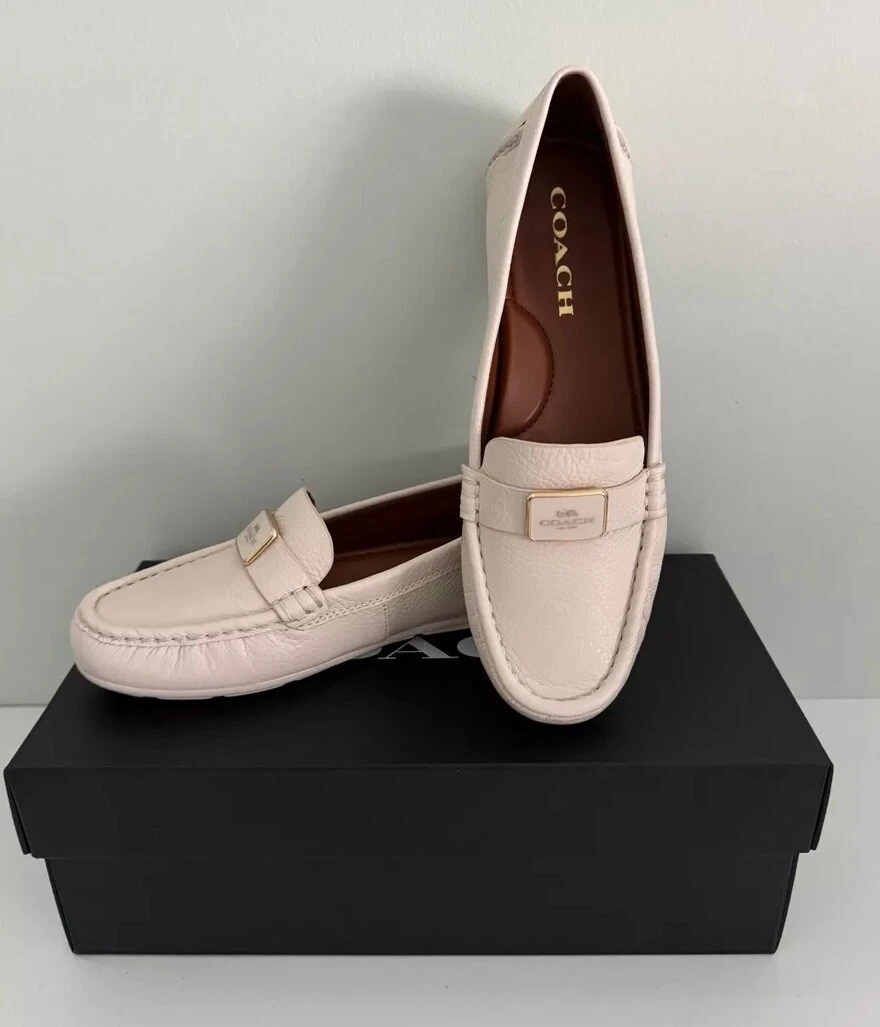 Coach White Flats for Women for sale | eBay
