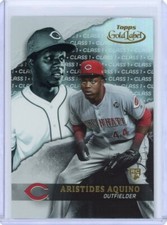 2020 Topps Gold Label Aristides Aquino Rookie RC Class 1 Base - Cincinnati Reds