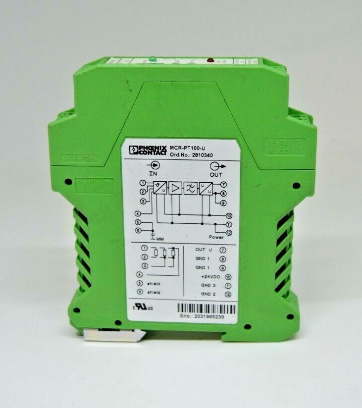 Phoenix Contact Resistance thermometer measuring transducer - MCR-PT100