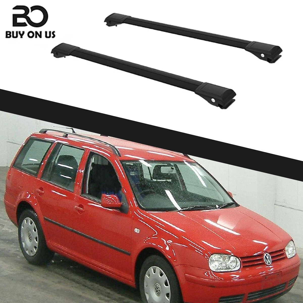 To fits Volkswagen Golf IV Variant 1999 2006 Cross Bars Roof Rack