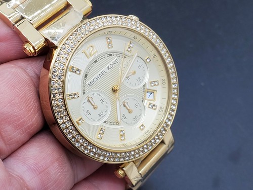 NEW MICHAEL KORS MK-5354 CHRONOGRAPH DATE S/S QUARTZ WOMEN'S WATCH