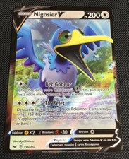 Carte Pokémon ultra rare Nigosier V  155/202 200 pv Epée Bouclier Fr 100% neuve 